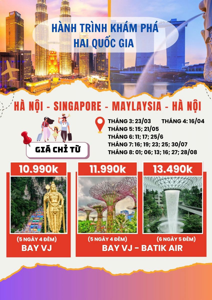 MỘT HÀNH TRÌNH 2 QUỐC GIA (SINGAPORE- MALAISIA)